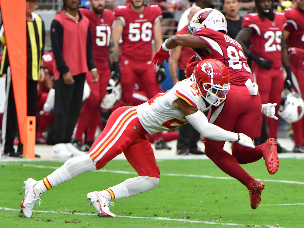 Chiefs rookie cornerback Trent McDuffie returns to practice