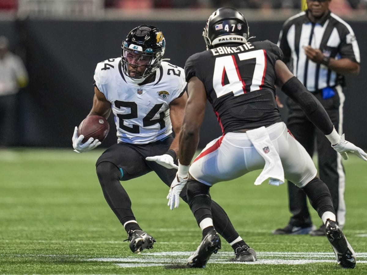 Jacksonville Jaguars running back Snoop Conner (24) is seen during warm ups  before an NFL football