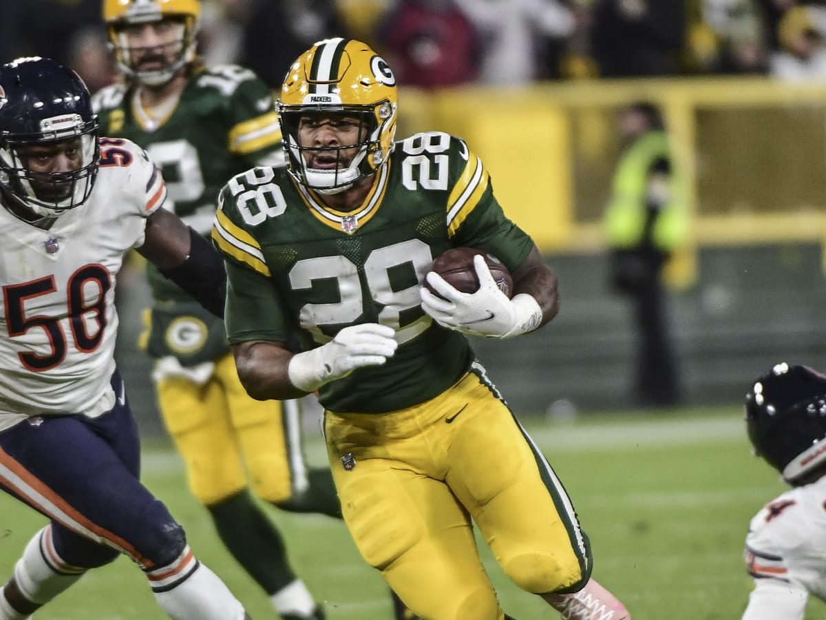 Aaron Jones, Christian Watson, David Montgomery active for Packers