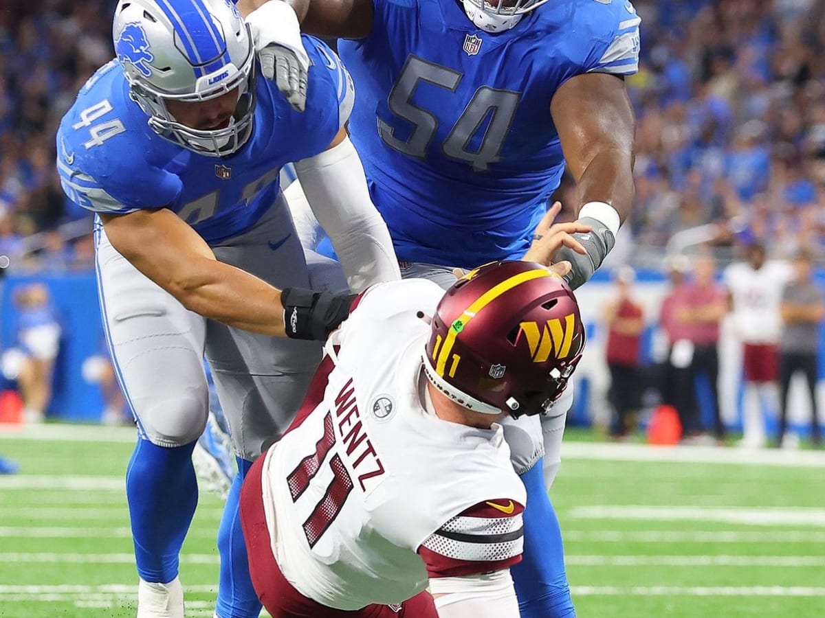 Aidan Hutchinson: Detroit Lions DE 3 sacks in 1st half vs. Commanders