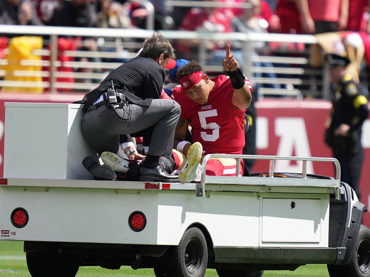 49ers QB Trey Lance knocked out of game with broken ankle