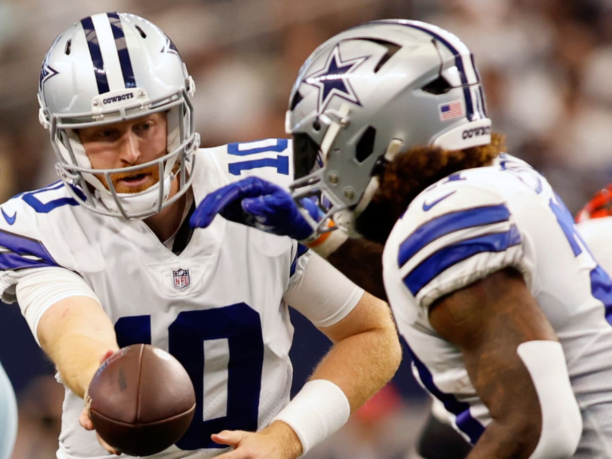 Cowboys' Ezekiel Elliott has two-word praise for Cooper Rush after win over  Giants