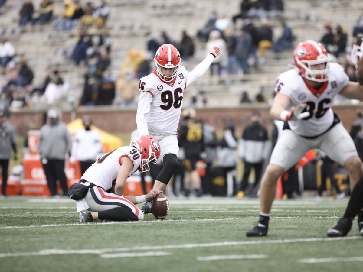 Commentators, TV set for Georgia versus South Carolina