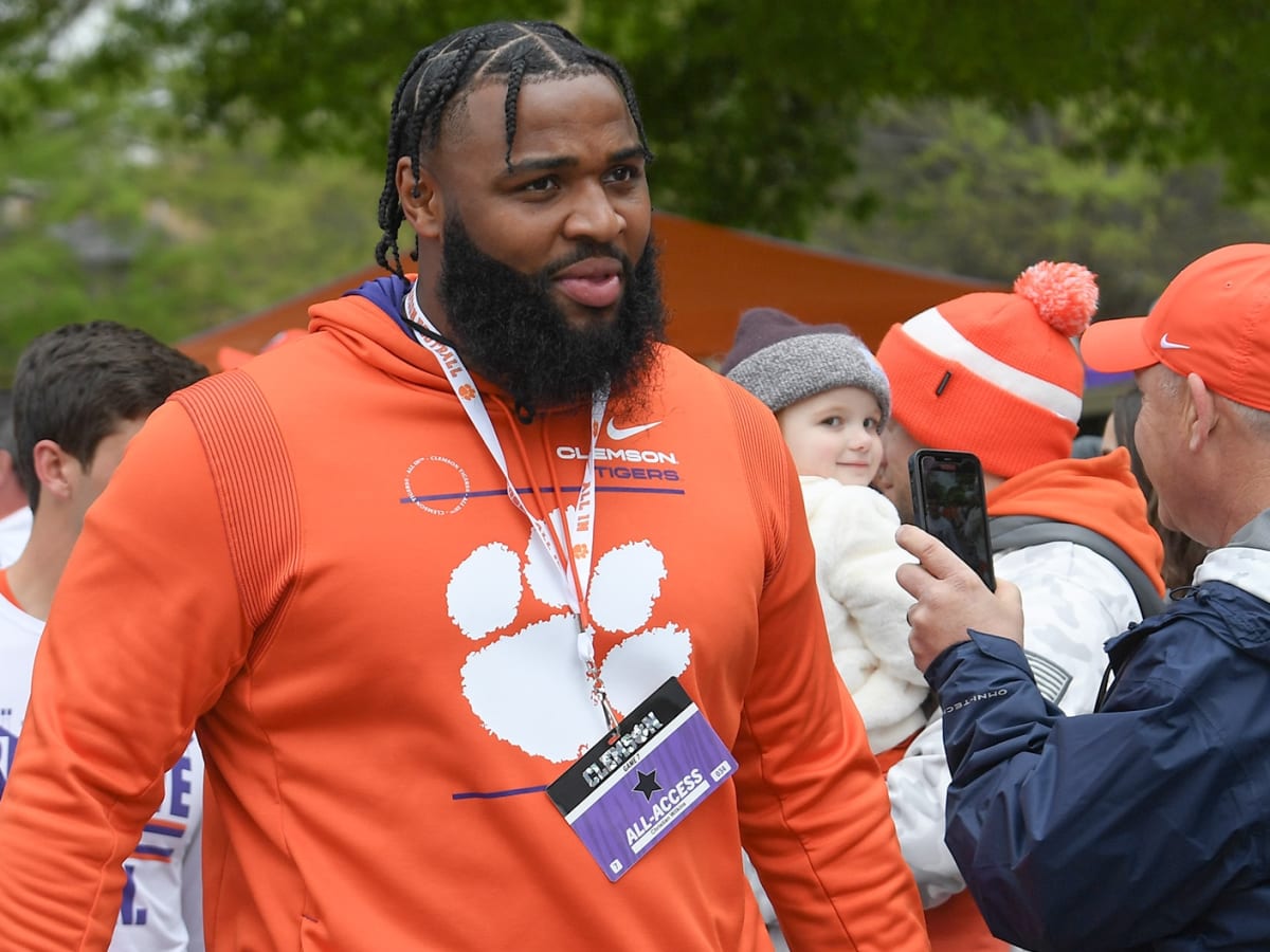 Men's Clemson Tigers #42 Christian Wilkins Orange ACC Six of the