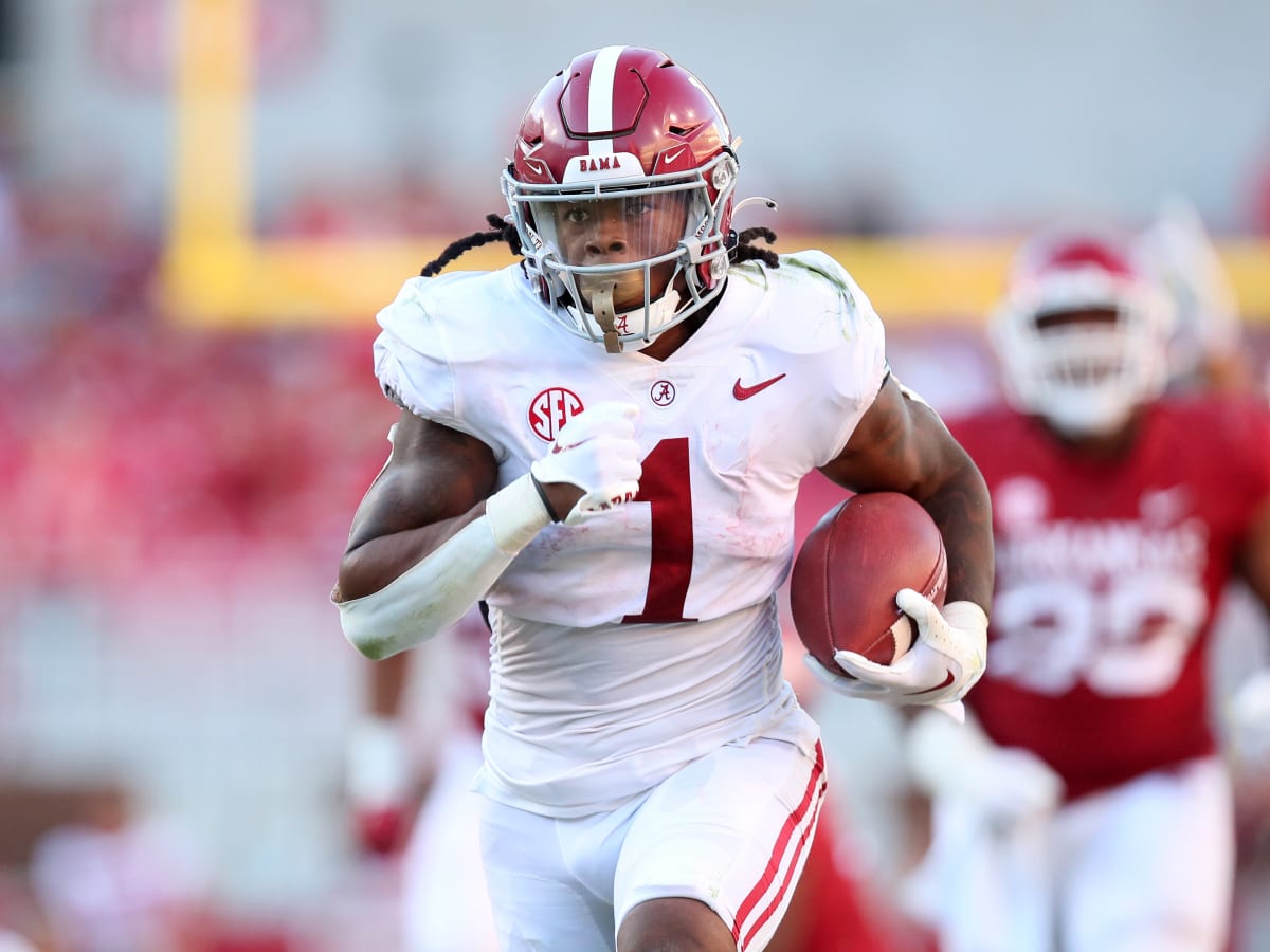 Detroit Lions first round draft pick, Alabama running back Jahmyr