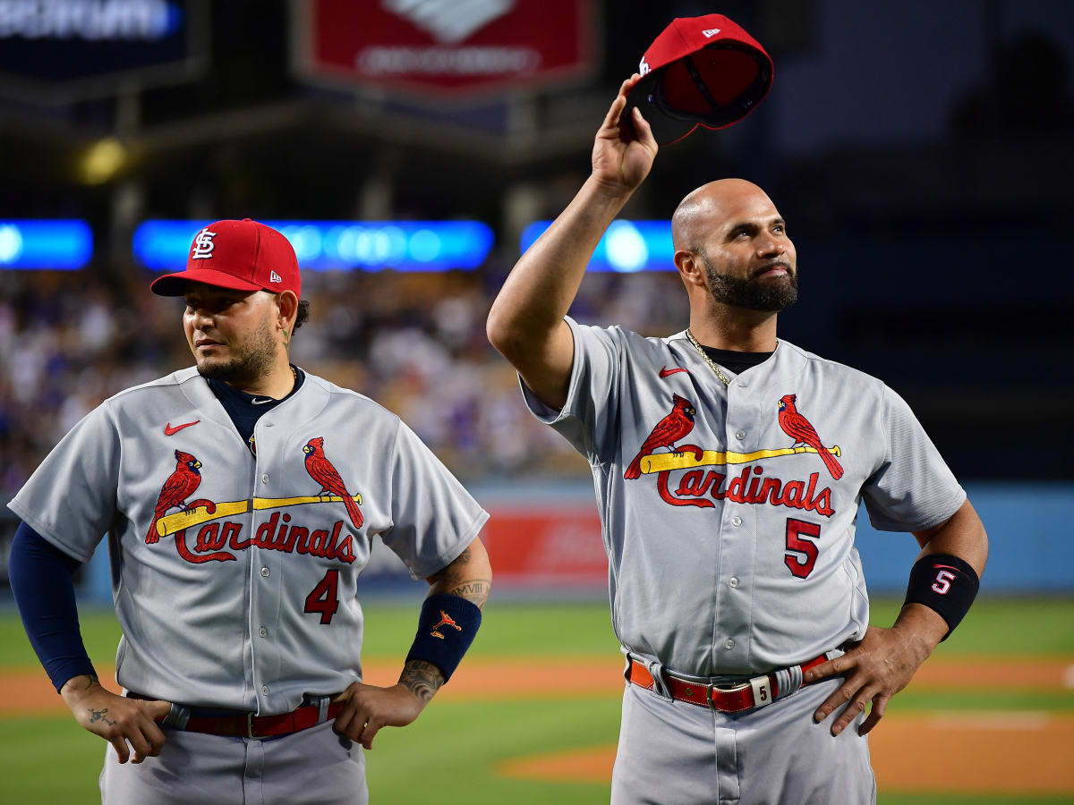 Albert Pujols, Yadier Molina Honored in Final Chase Field Visit