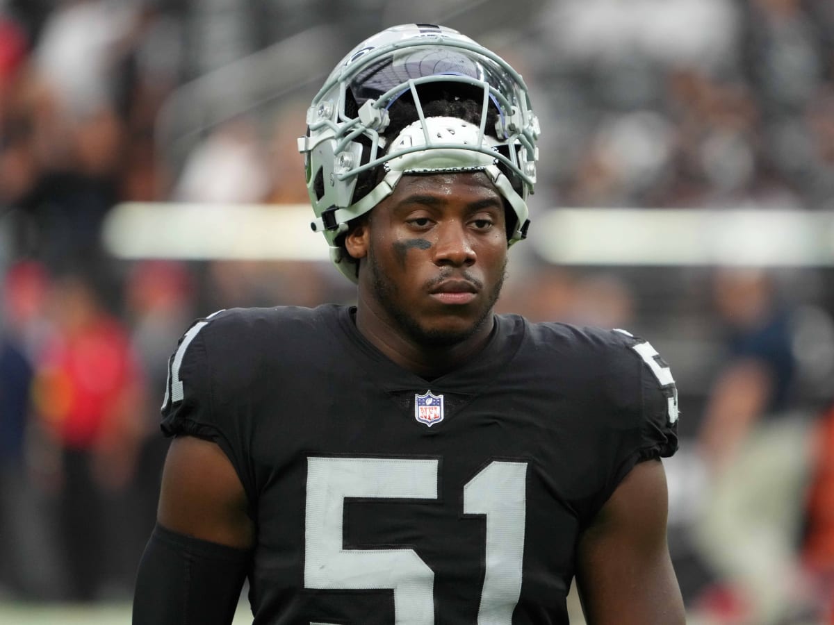 Las Vegas Raiders defensive end Malcolm Koonce (51) attempts to