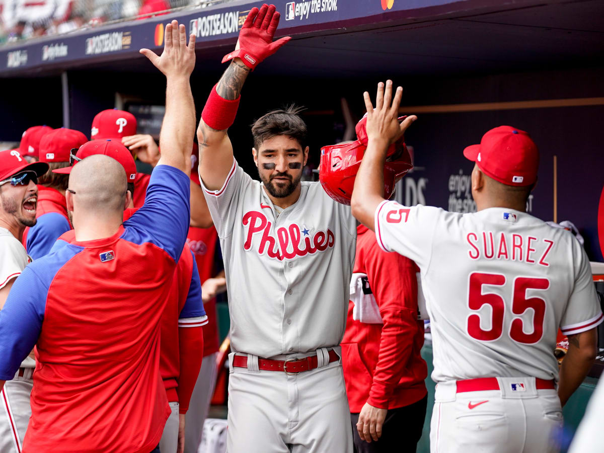Former Red Nick Castellanos makes history as Phillies knock out Braves