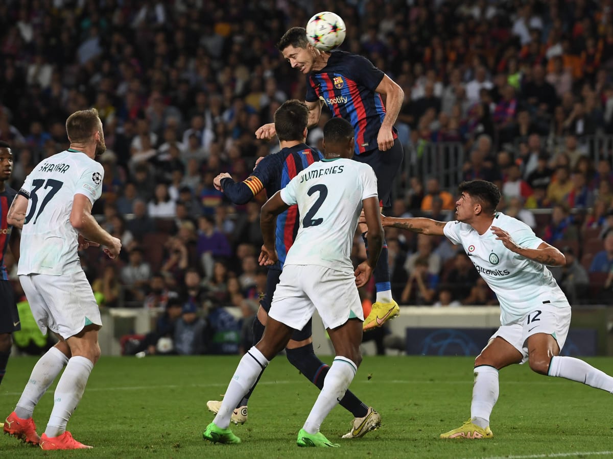 Barcelona 3-3 Inter Milan: Robert Lewandowski scores two minutes