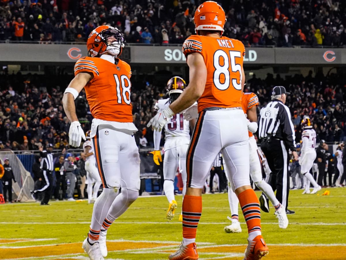 Bears QB Justin Fields finds Dante Pettis for 40-yard TD vs. Commanders