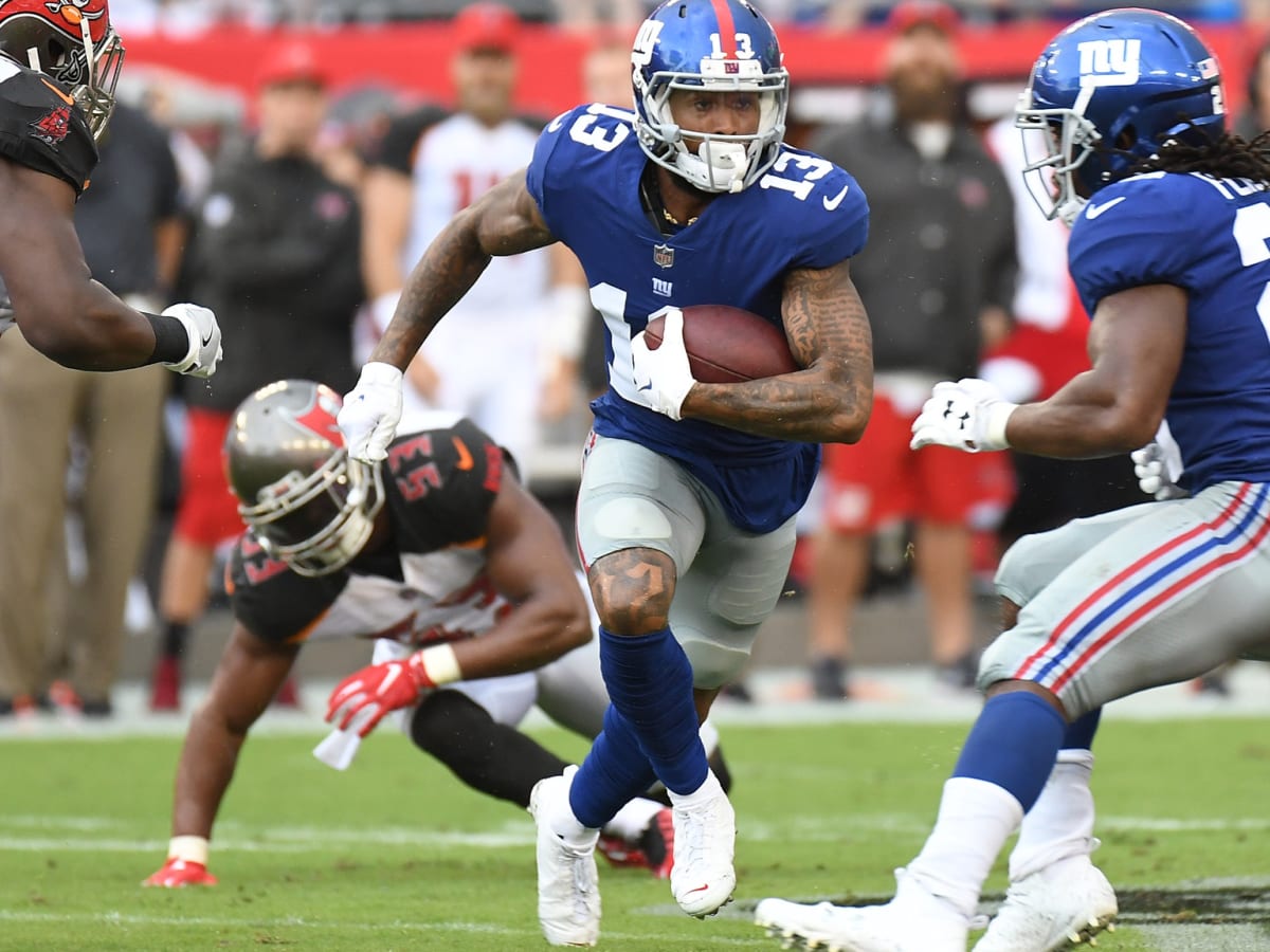 New York Giants receiver sends Odell Beckham Jr message after taking jersey  number - The Mirror US