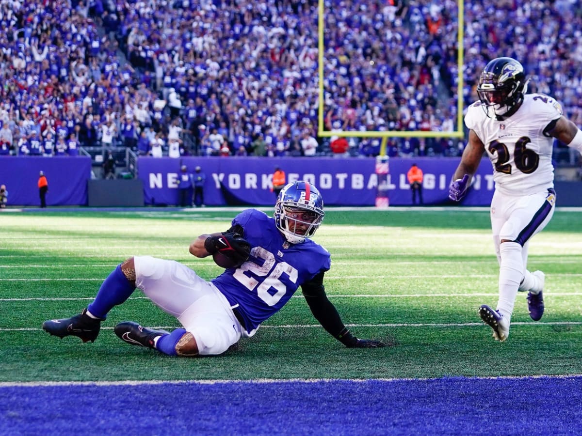 Giants at Ravens halftime score: Giants trail at the half, 20-3