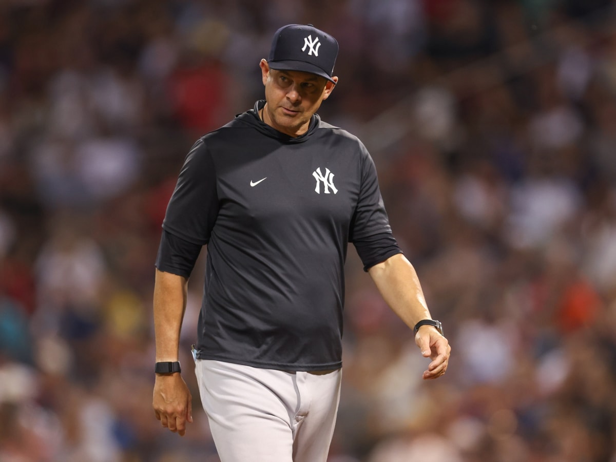 Yankees manager Aaron Boone flashed a gold limited-edition watch