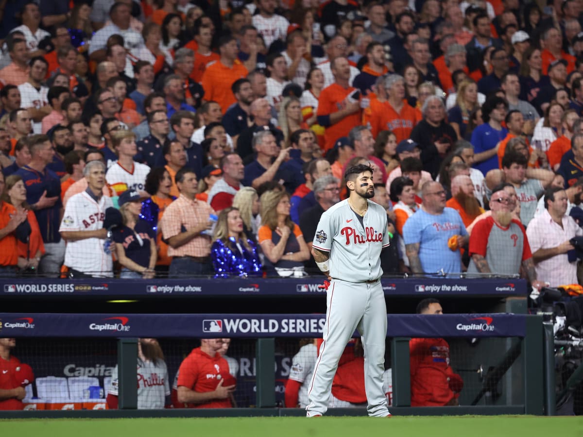 Phillies Nick Castellanos key hit, catch flip World Series Game 1