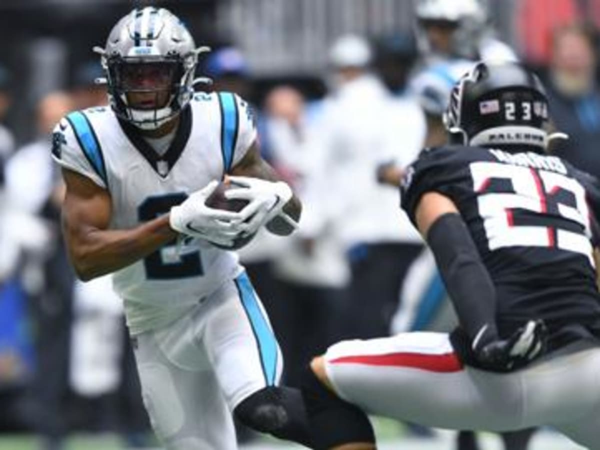 ATLANTA, GA – OCTOBER 30: Carolina punter Johnny Hekker (10) punts the ball  during the NFL game between the Carolina Panthers and the Atlanta Falcons  on October 30th, 2022 at Mercedes-Benz Stadium