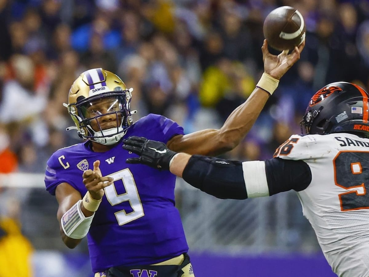 Michael Penix Jr. this season 1,636 passing yards 16 TDs Has led No. 7  Washington to a 4-0 record Can Penix Jr. become the first…