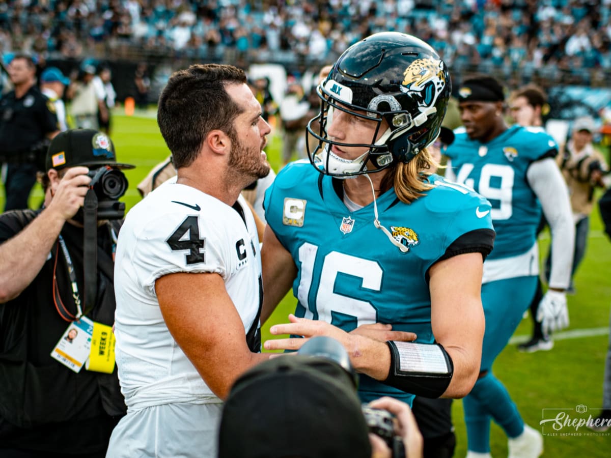 Trevor Lawrence Jacksonville Jaguars Game-Used #16 Teal Jersey vs. Las  Vegas Raiders on November 6 2022