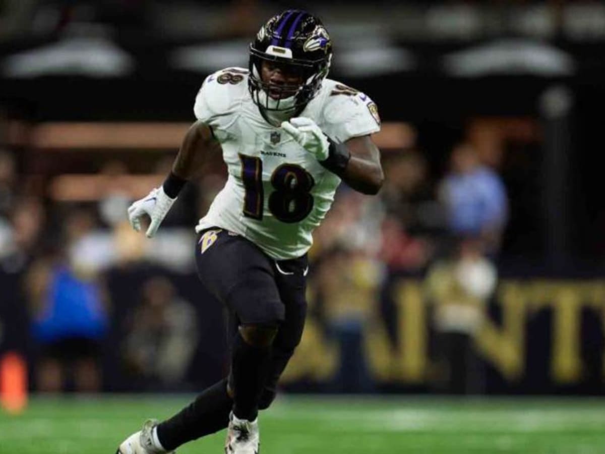 Baltimore Ravens linebacker Roquan Smith (18) in action during the