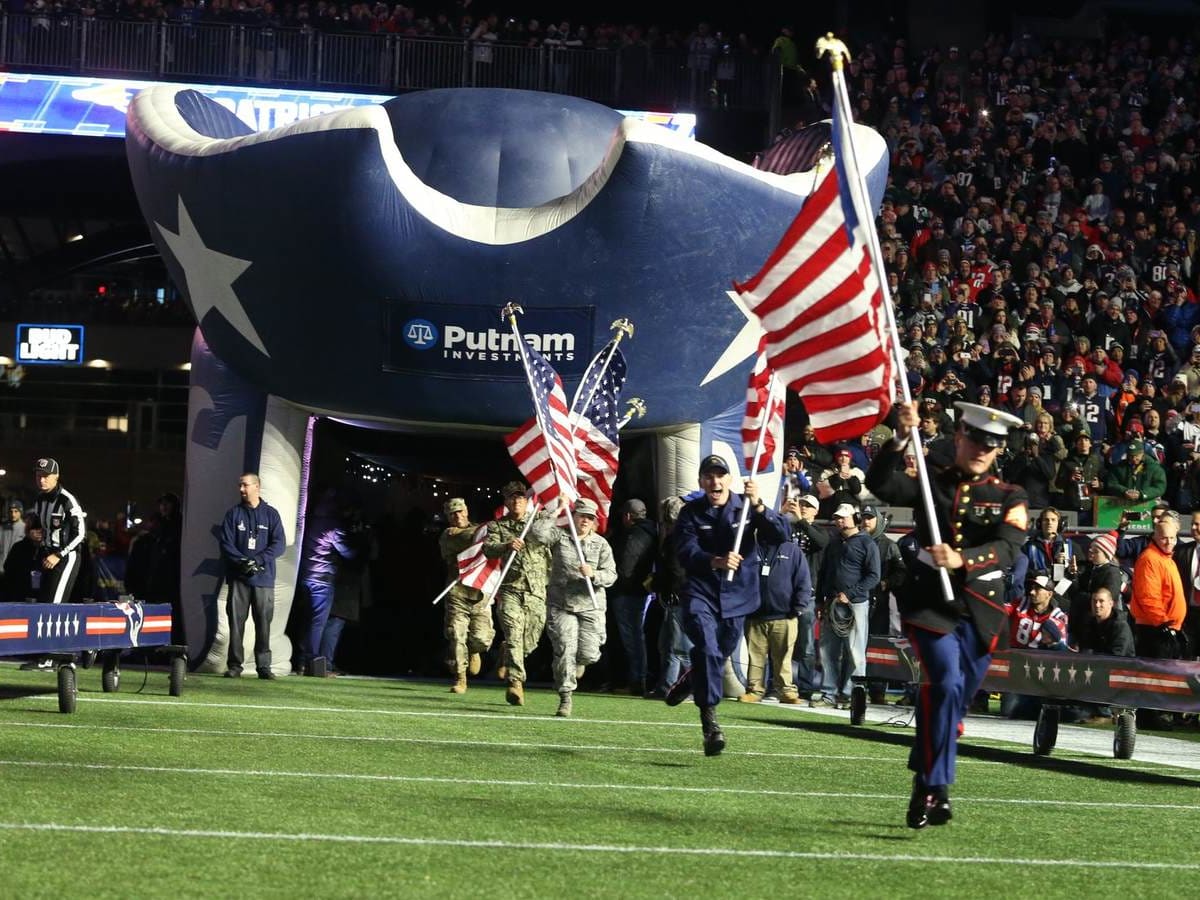 New England Patriots to honor hundreds of veterans during annual Salute to  Service game on Sunday