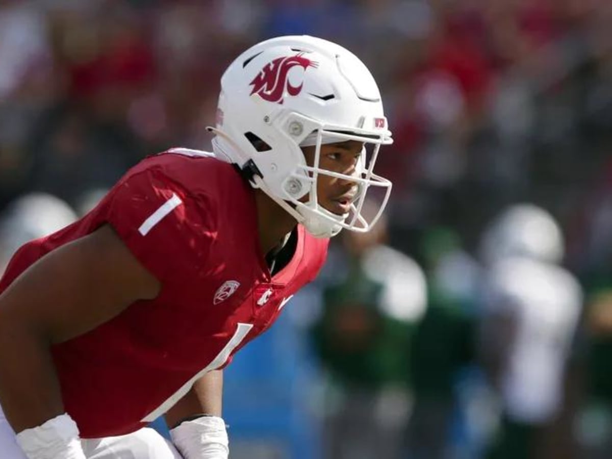 Washington State linebacker Daiyan Henley runs a drill at the NFL football  scouting combine in Indianapolis, Thursday, March 2, 2023. (AP Photo/Darron  Cummings Stock Photo - Alamy