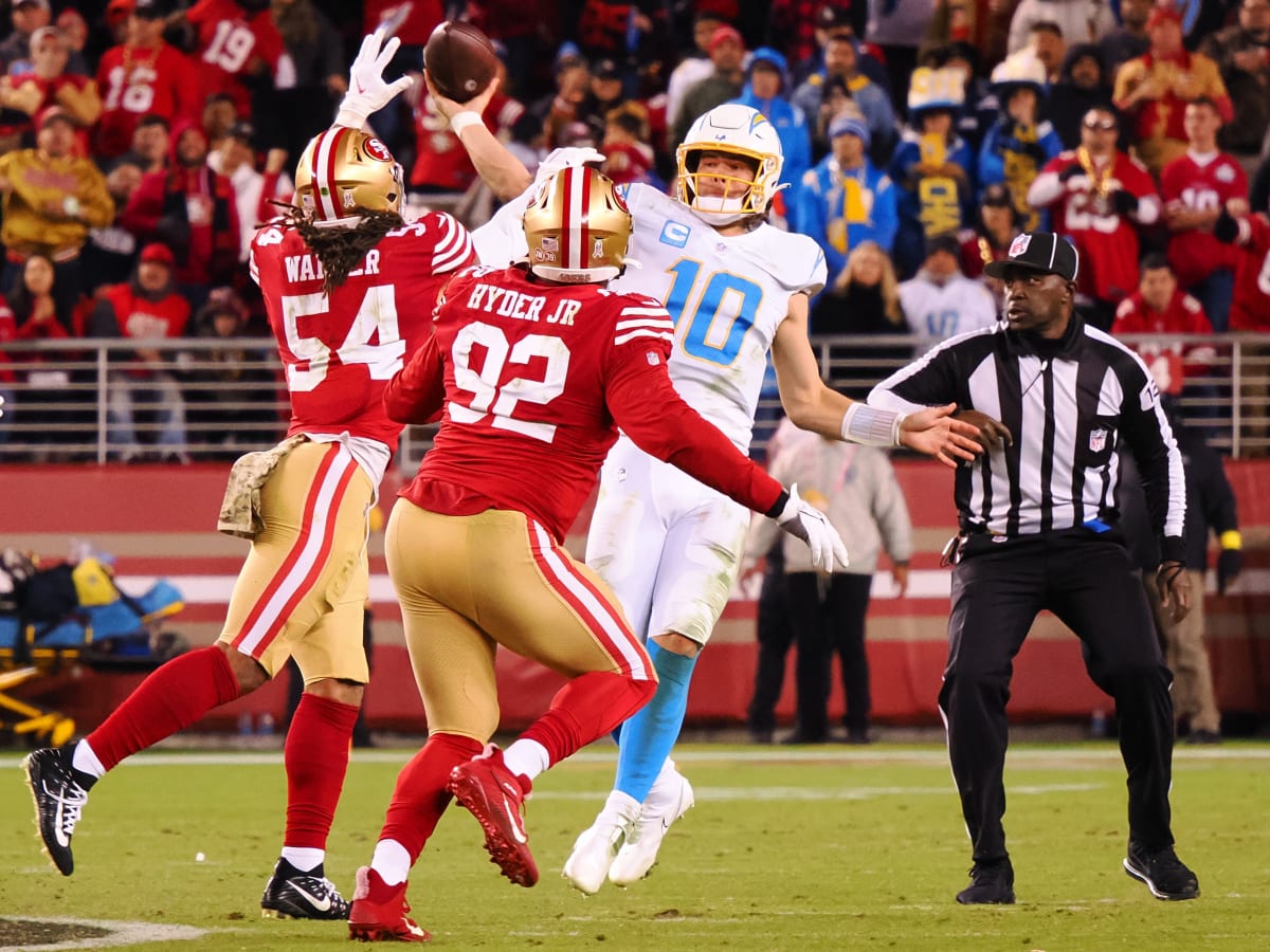 Los Angeles Chargers 16 vs 22 San Francisco 49ers summary: stats