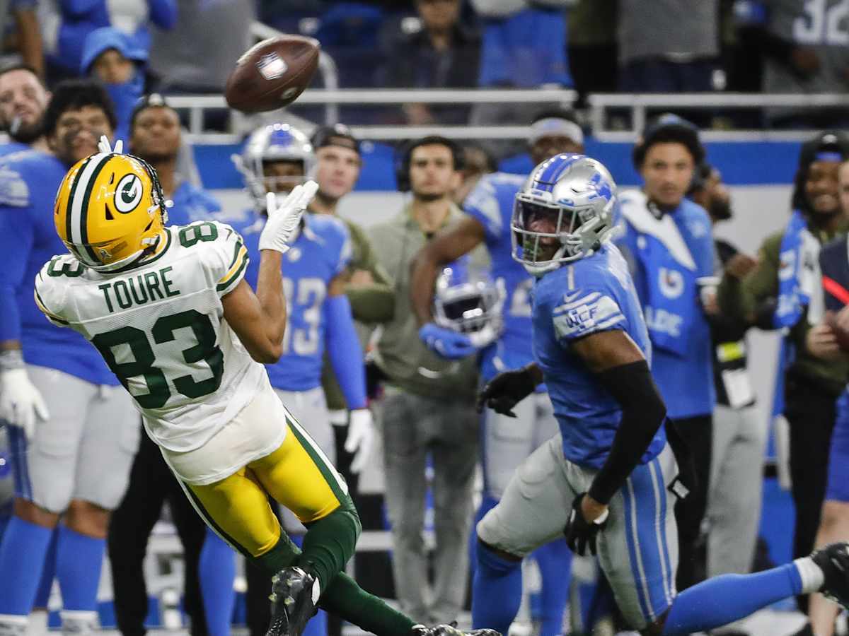 August 11, 2023: Samori Toure (83) of the Green Bay Packers during the NFL  preseason game between the Green Bay Packers and Cincinnati Bengals in  Cincinnati, Ohio. JP Waldron/Cal Sport Media (Credit