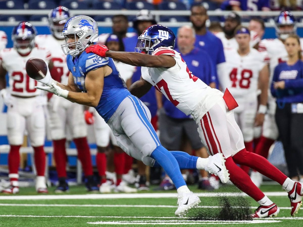 Giants DB goes viral for incredible forced fumble against the Lions