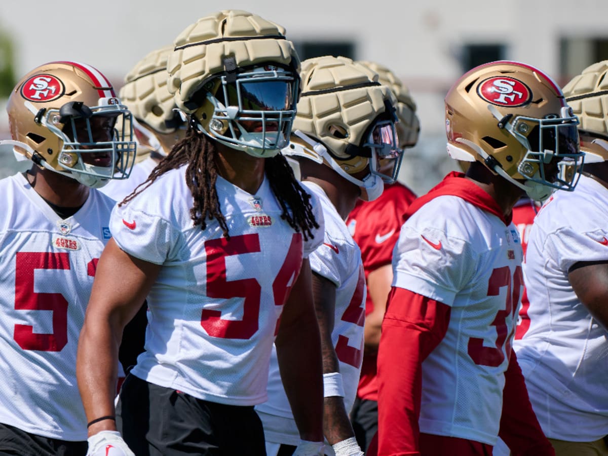 San Francisco 49ers' Tashaun Gipson Sr. takes part during the NFL team's  football training camp in Santa Clara, Calif., Wednesday, July 26, 2023.  (AP Photo/Jeff Chiu Stock Photo - Alamy