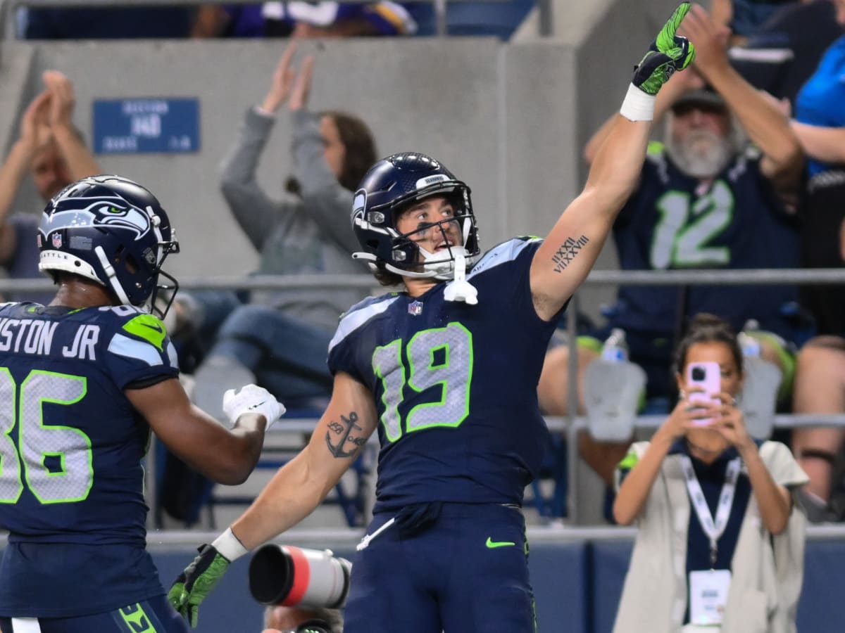 Seattle Seahawks wide receiver DK Metcalf scores his first touchdown of  2023 after a wicked Sluggo route