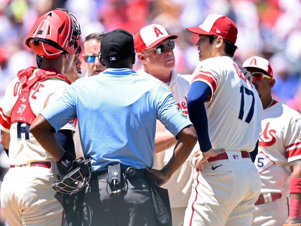 Shohei Ohtani removed in first inning vs. Yankees