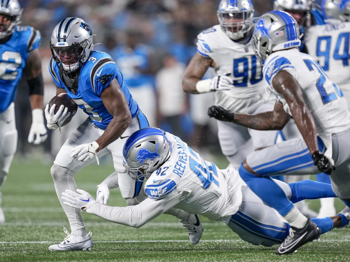 Detroit Lions running back Craig Reynolds (13) looks on against the Carolina  Panthers during a preseason NFL football game Friday, Aug. 25, 2023, in  Charlotte, N.C. (AP Photo/Jacob Kupferman Stock Photo - Alamy