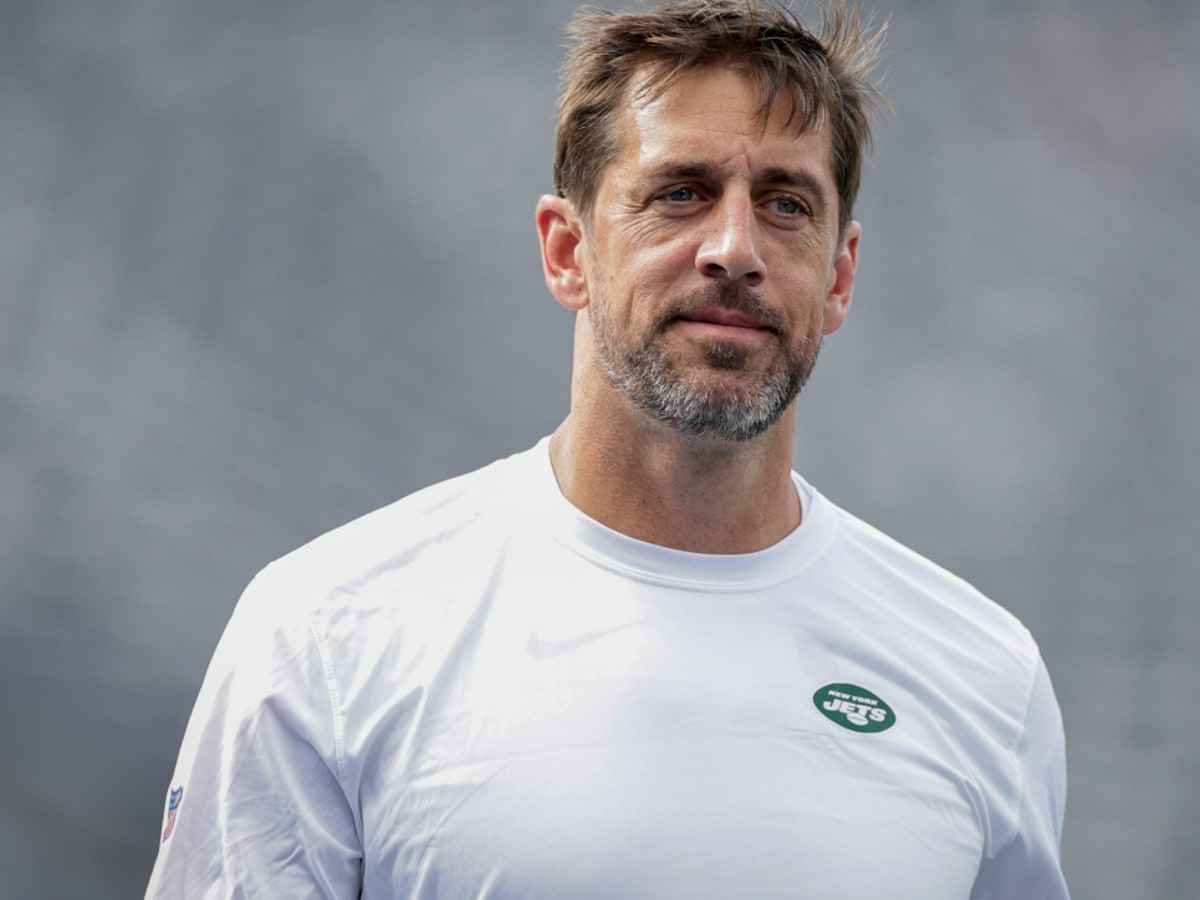 Introducing for The New York Jets, QB, No. 8, Aaron Rodgers