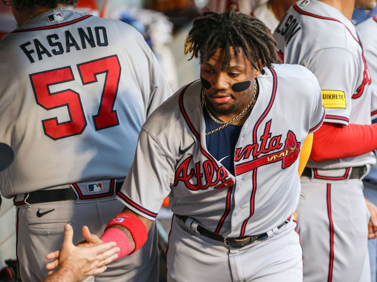 ronald acuna jr.: Ronald Acuna Jr. of Atlanta Braves creates MLB history  with 30 home runs, 60 stolen bases in one season - The Economic Times