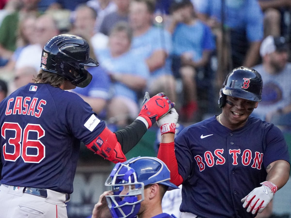 Red Sox offense explodes on Rangers pitching - The Boston Globe