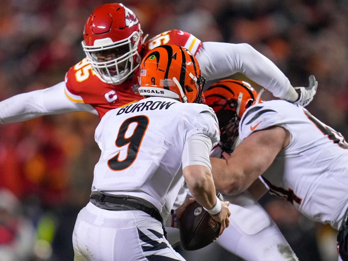 Bengals QB Joe Burrow was on Chiefs DT Chris Jones' mind, and tackling  dummies, during 2022 offseason - A to Z Sports