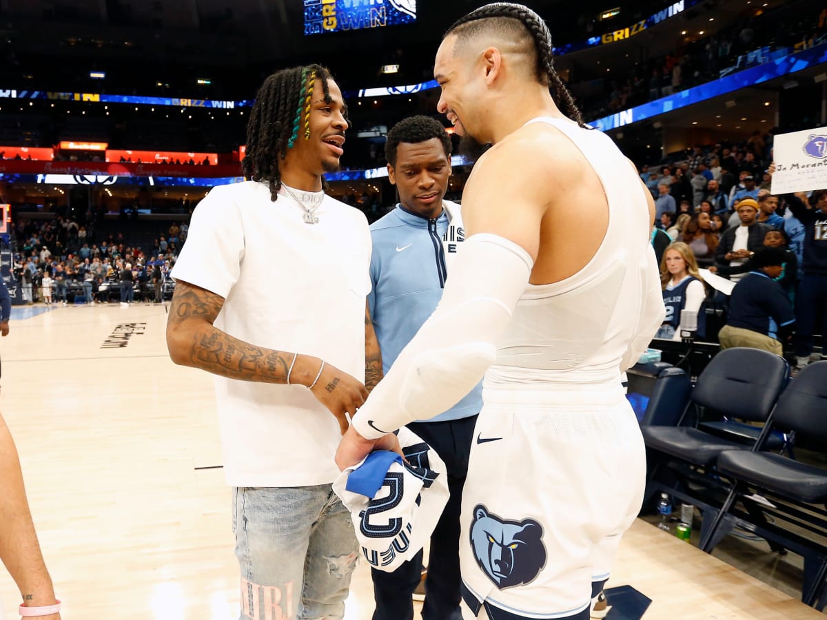 Ja Morant gifts fan pair of Ja 1 sneakers after Memphis Grizzlies win