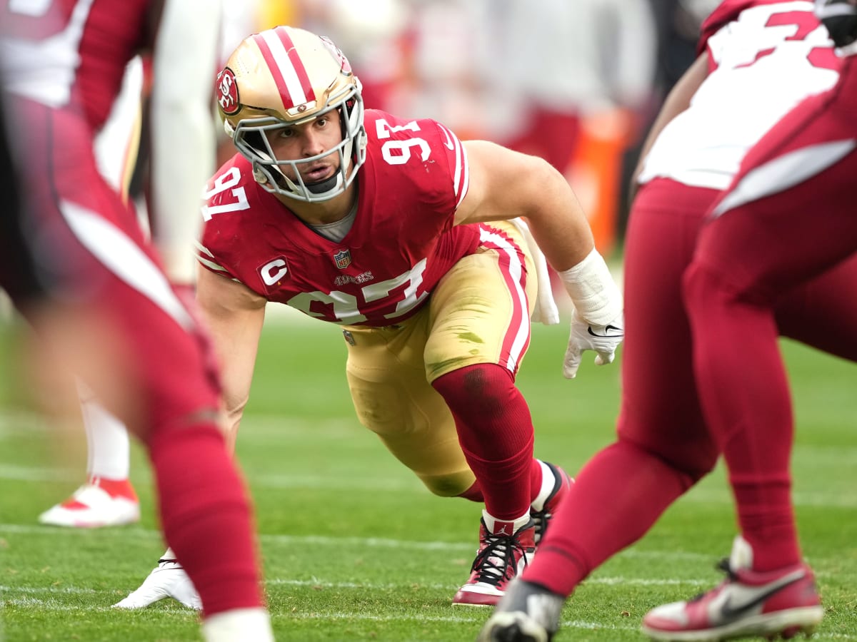 Nick Bosa does conditioning work as 49ers practice for Steelers