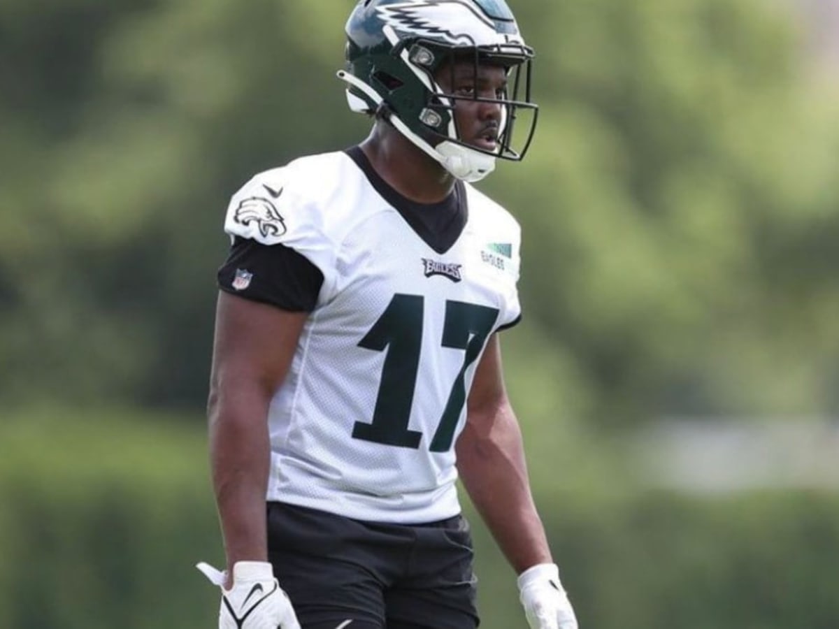 Philadelphia Eagles' Nakobe Dean (17) during the first half of an