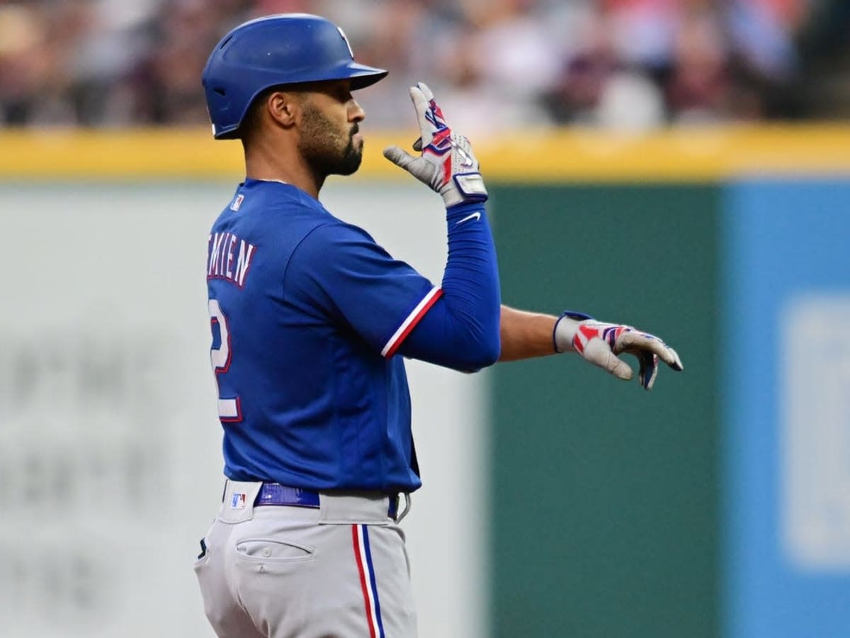 Watch: Rangers' Marcus Semien, Guardians' Steven Kwan Share Rare