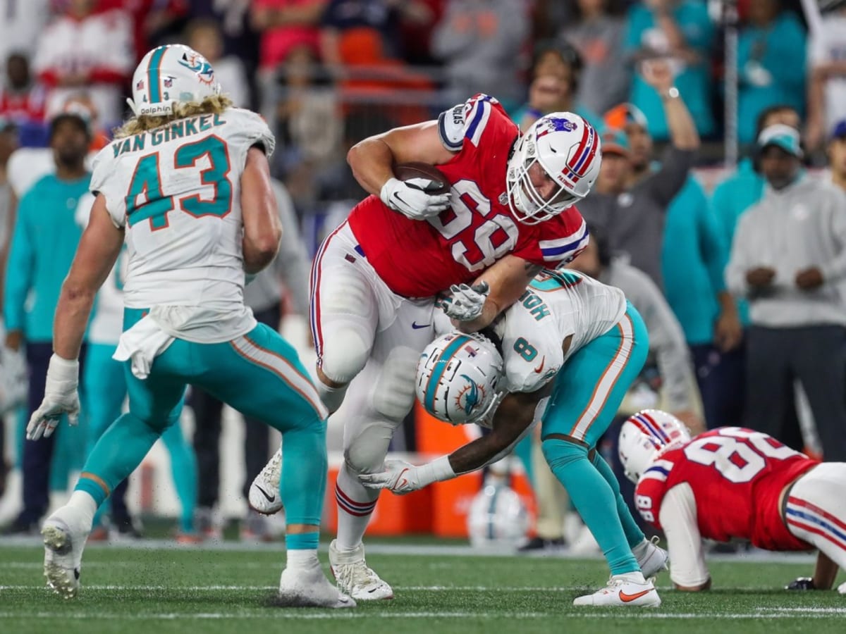 Bradley Chubb Forces Fumble on Demario Douglas for Dolphins Takeaway