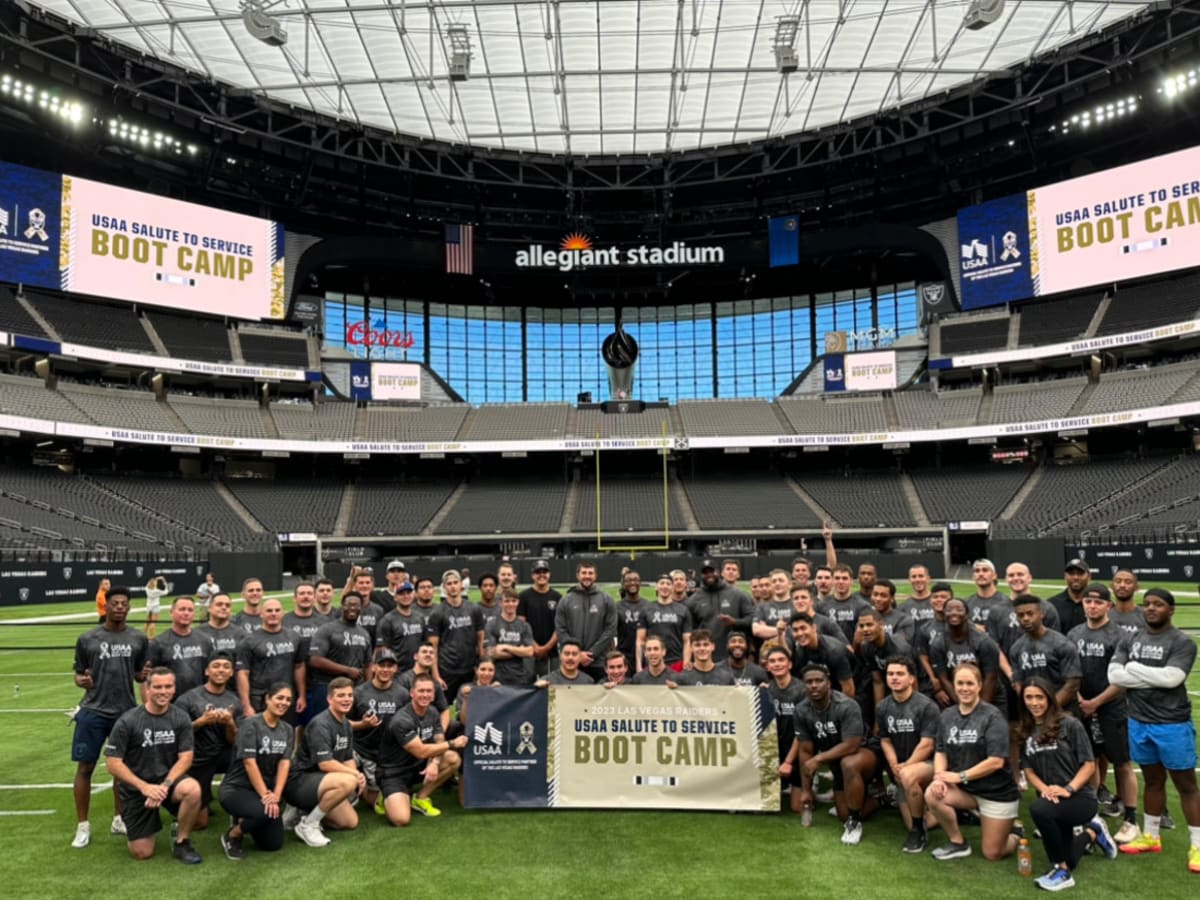 Las Vegas Raiders, USAA host Salute to Service NFL Boot Camp