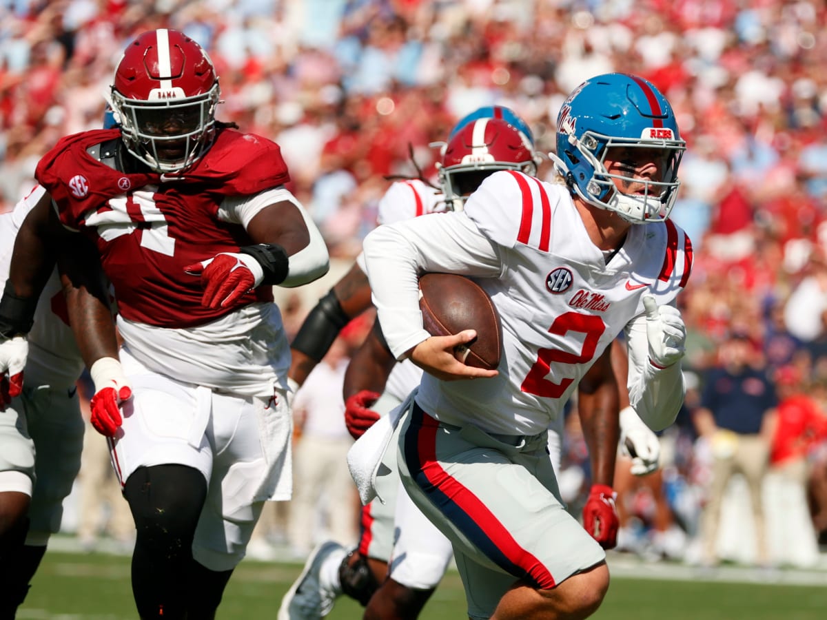 Ole Miss Rebels Capitalize On Alabama Crimson Tide Mistakes, Lead At  Halftime - The Grove Report – Sports Illustrated at Ole Miss