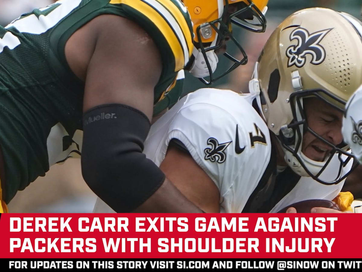 Derek Carr plays through a shoulder injury, but struggles continue for the  Saints' offense