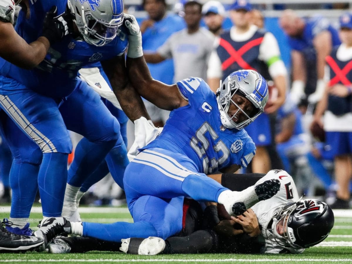 Detroit Lions' defense puts up 7 sacks in win over Atlanta Falcons