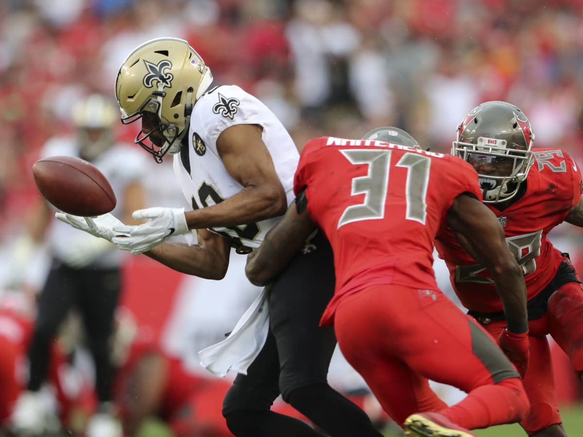 New Orleans Saints' Tre'Quan Smith in action during an NFL football game  against the New York Jets, Sunday, Dec. 12, 2021, in East Rutherford, N.J.  (AP Photo/Matt Rourke Stock Photo - Alamy