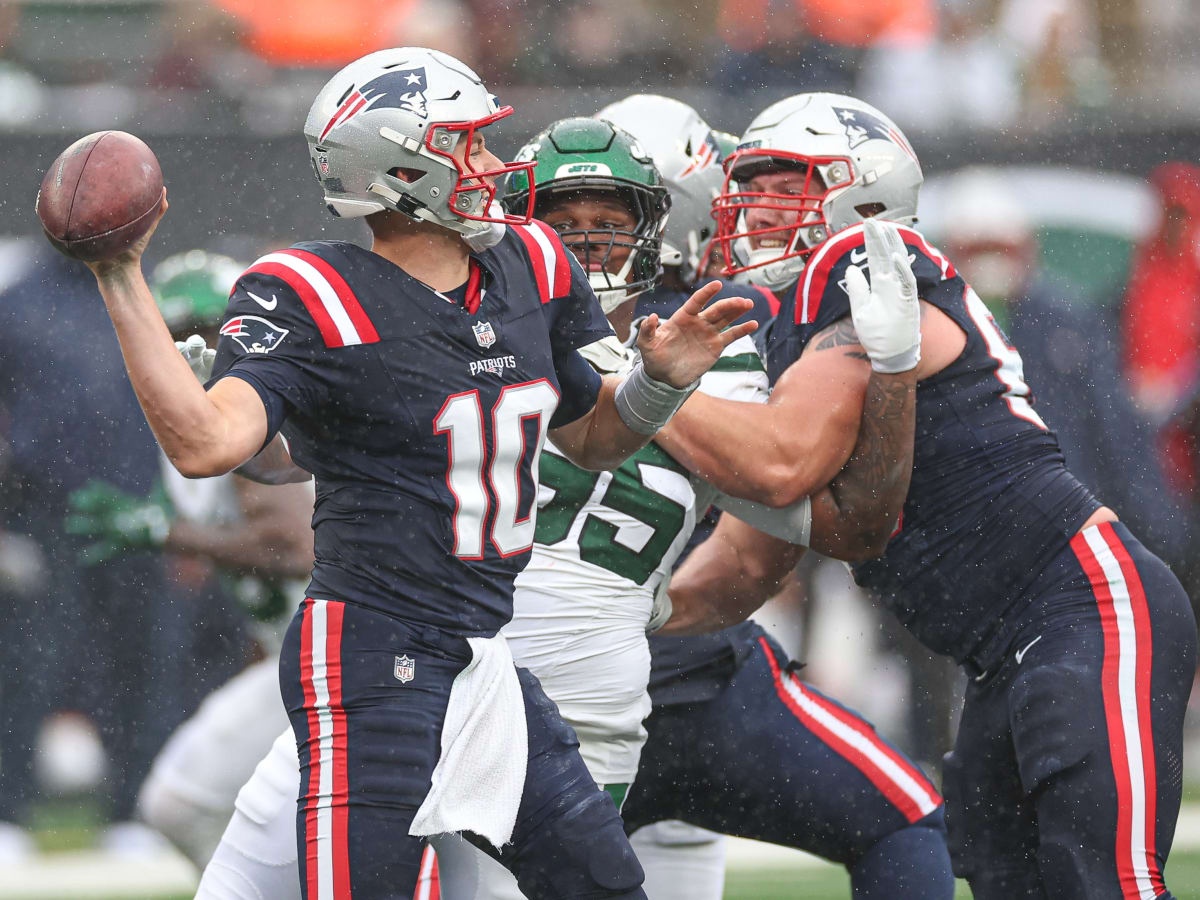 New England Patriots' Kyle Dugger against the New York Jets during