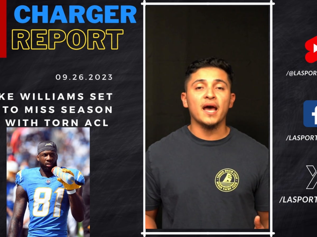 Reports: Chargers WR Mike Williams (ACL) done for season