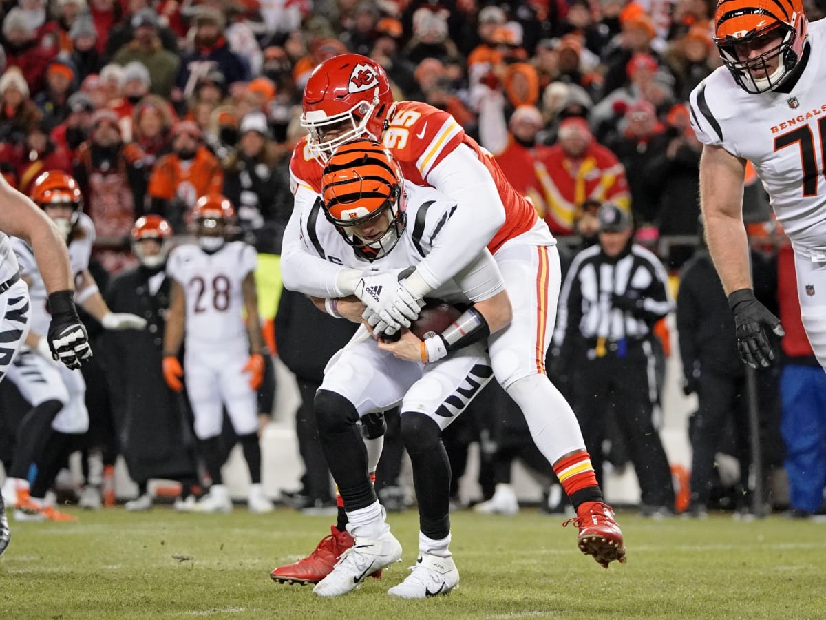 Bengals QB Joe Burrow was on Chiefs DT Chris Jones' mind, and tackling  dummies, during 2022 offseason - A to Z Sports