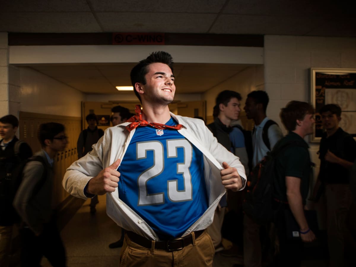 Detroit Lions superfan Ron 'Crackman' Crachiola