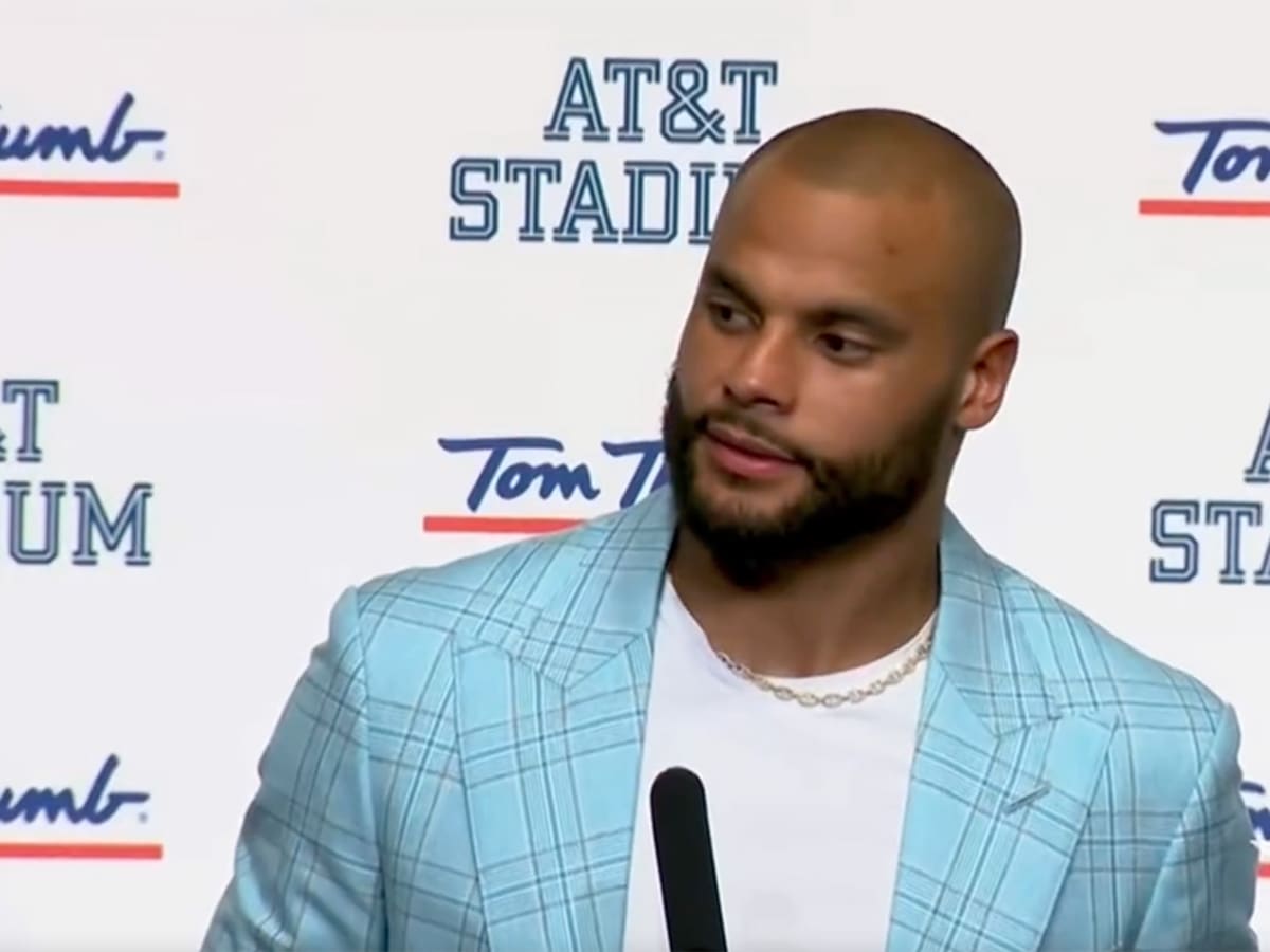 Cowboys' Dak Prescott Gets Testy With Reporter for Bringing Up Playoff Loss